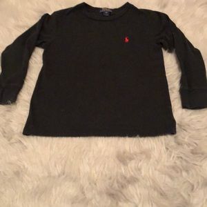 Boys Ralph Lauren Black Long Sleeve Tee